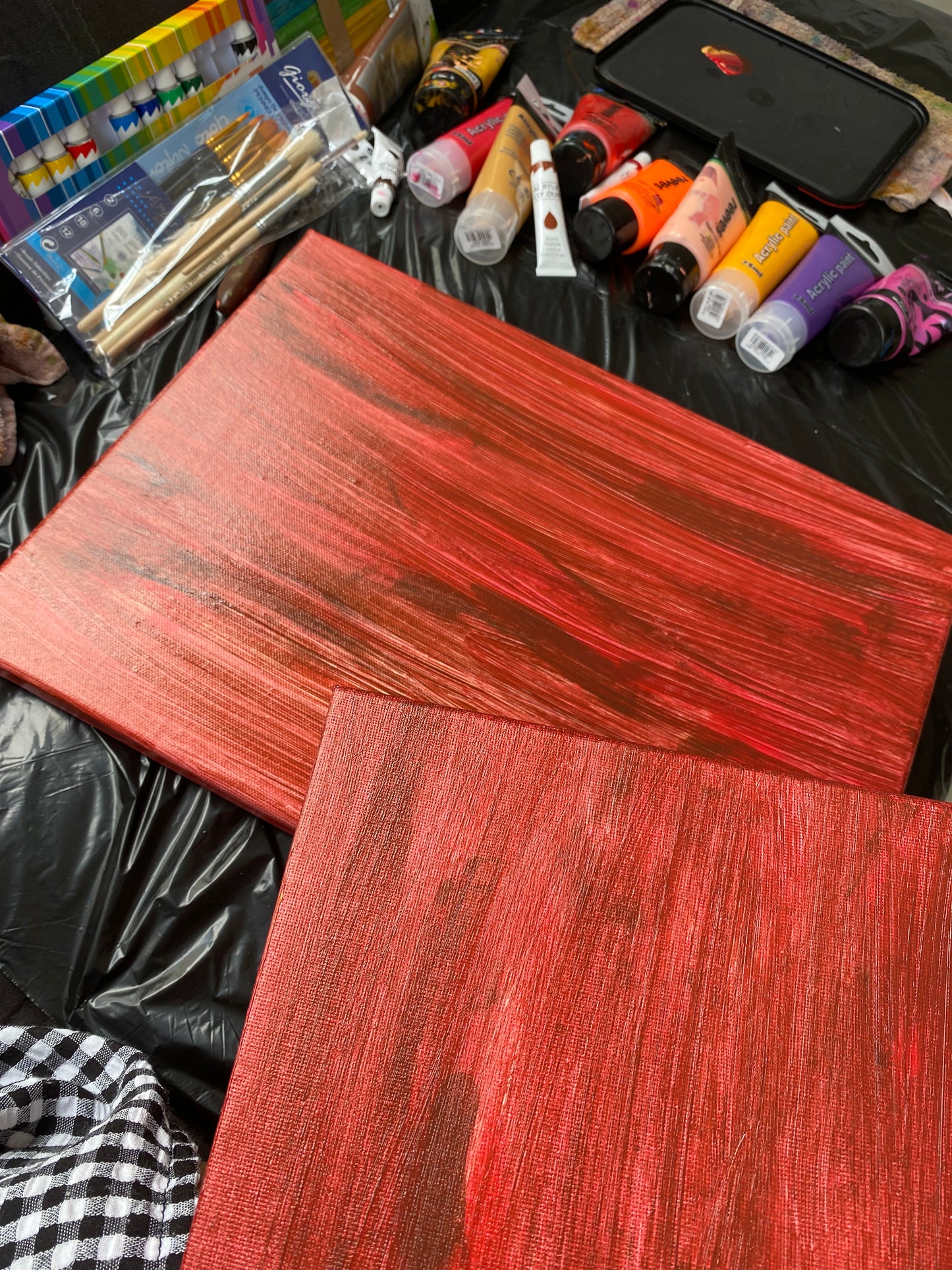 Custom Made Painting, Acrylic Artwork, 2 Piece Canvas