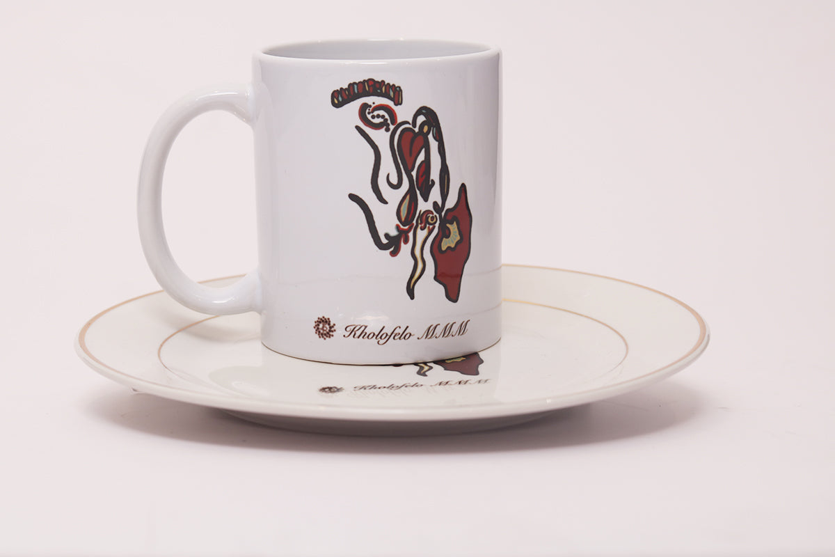 Brown Breeze - Gold Rim Side Plate