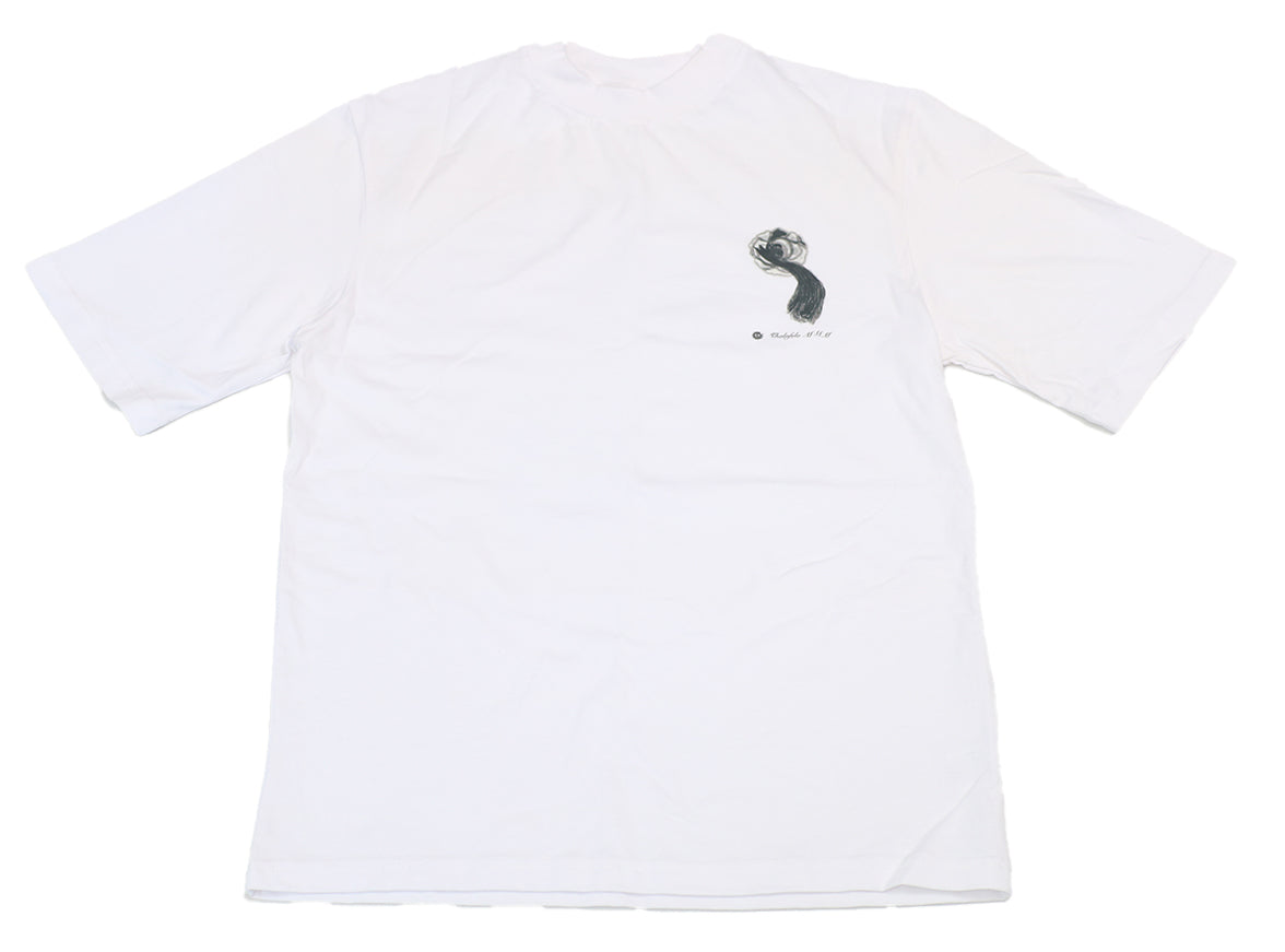 Black Flora (front and back print) Unisex Oversized T-shirt
