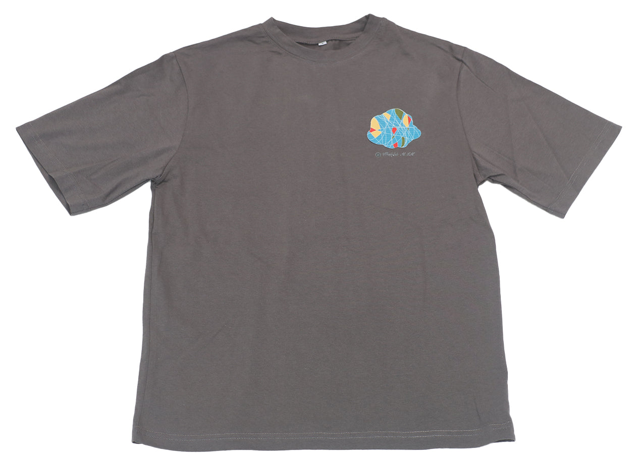 Blue Ball (pocket size print) Unisex Oversized T-shirt