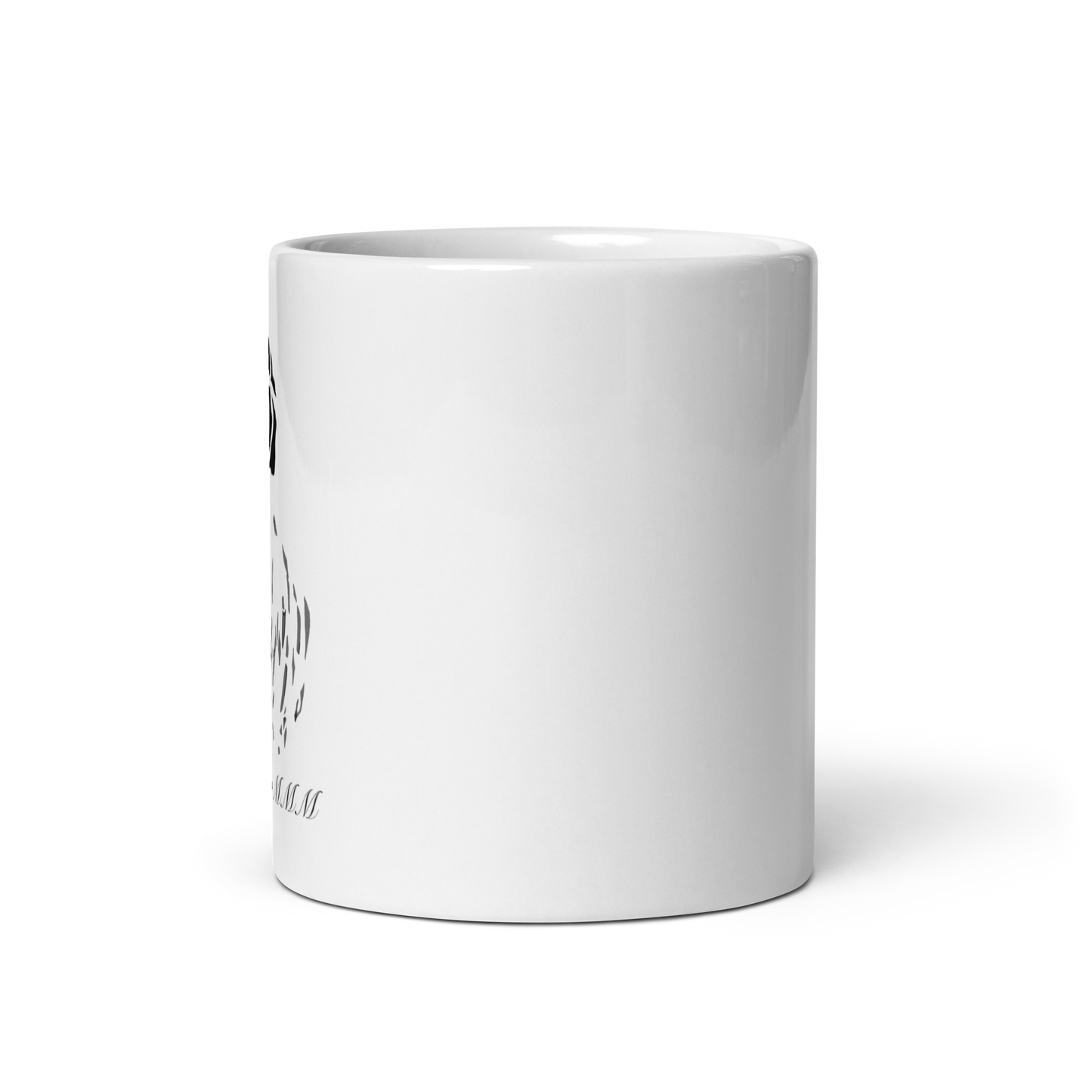 Black Flora - White Glossy (Standard) Mug