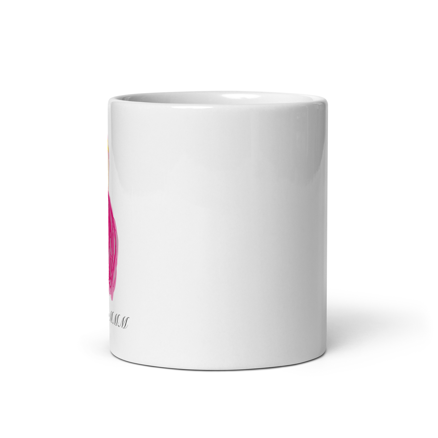 Flora - White Glossy (Standard) Mug - Set of 4