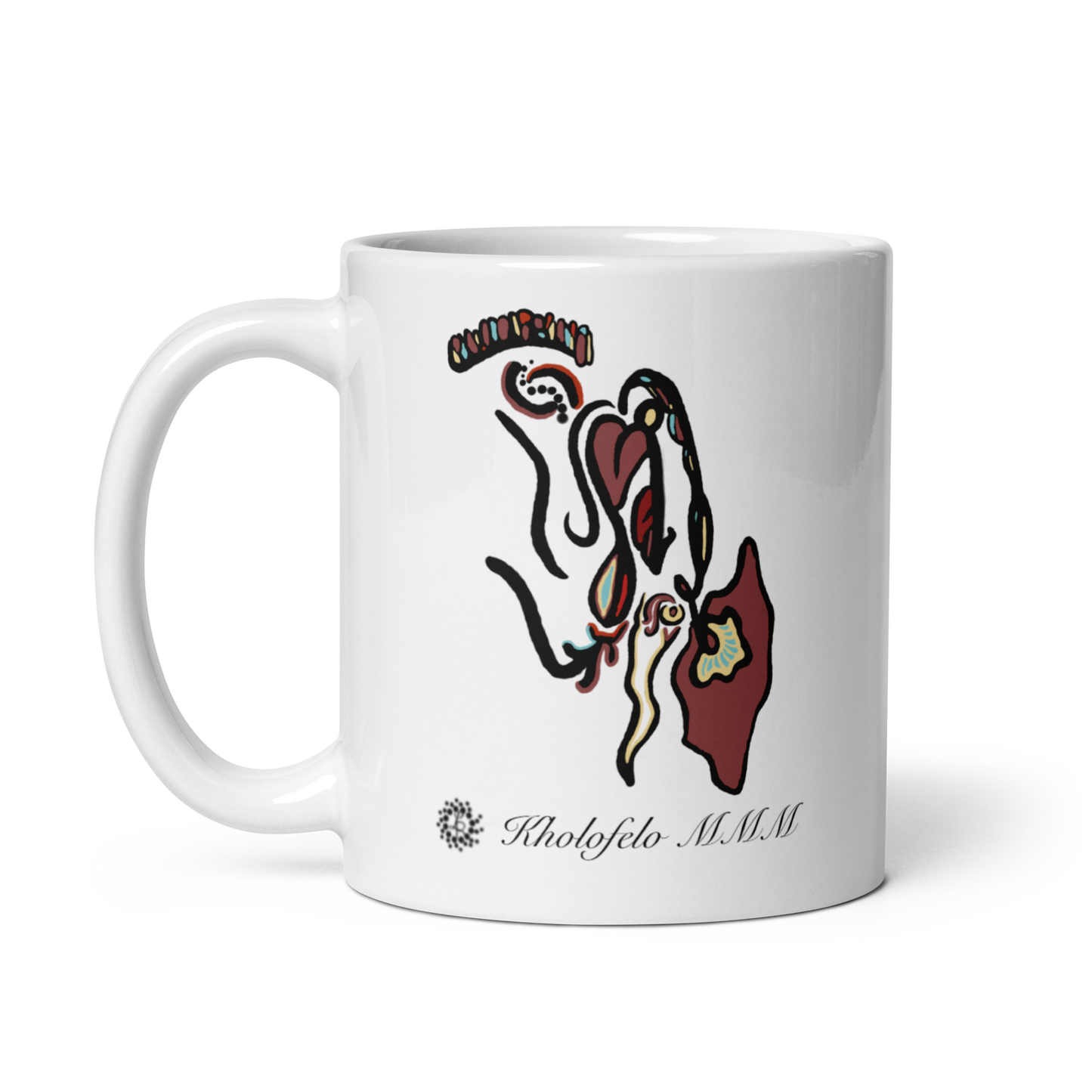 Brown Breeze - White Glossy (Standard) Mug - Set of 4