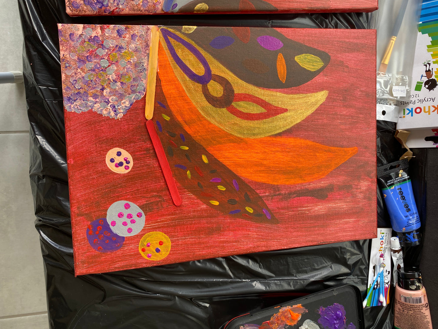 Custom Made Painting, Acrylic Artwork, 2 Piece Canvas