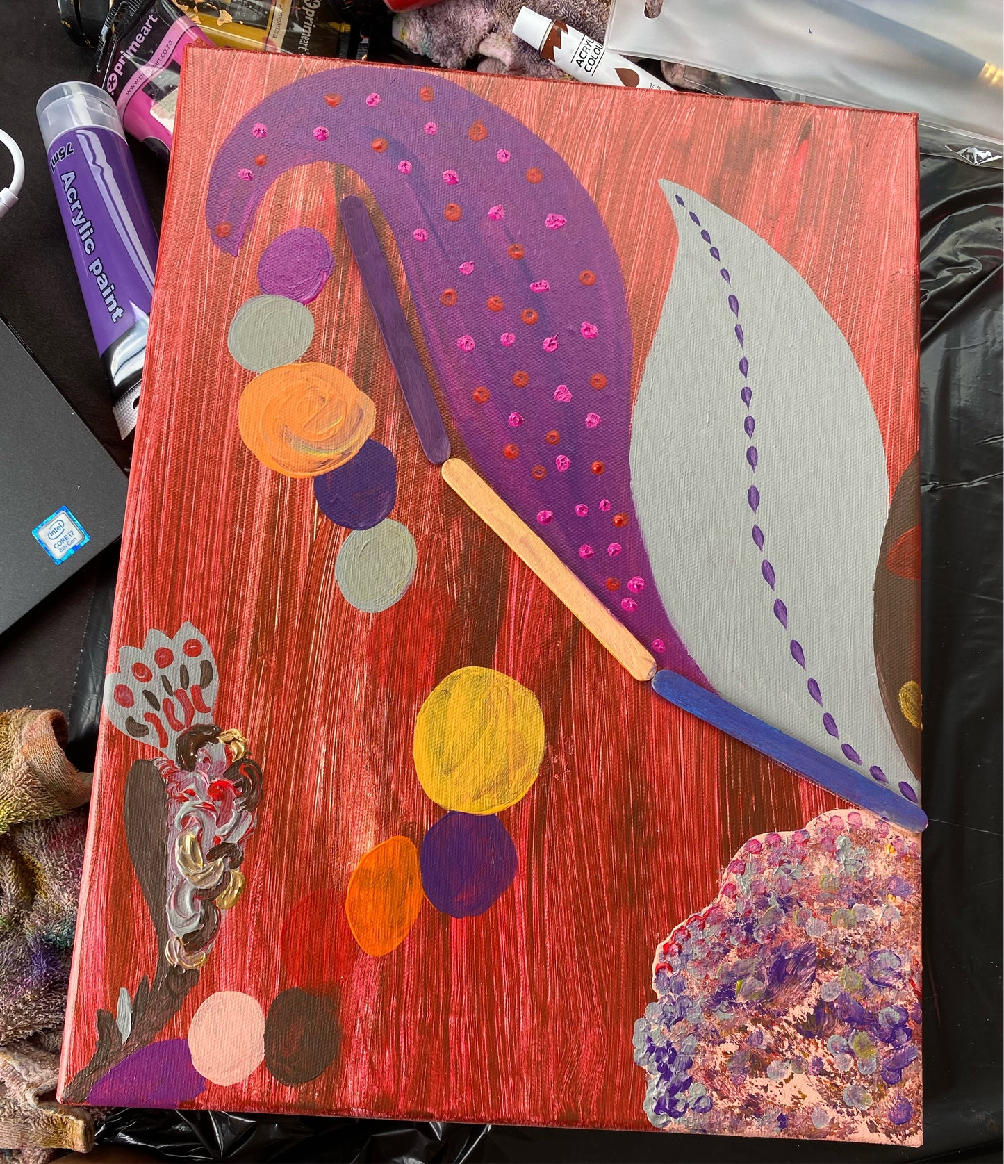 Custom Made Painting, Acrylic Artwork, 2 Piece Canvas