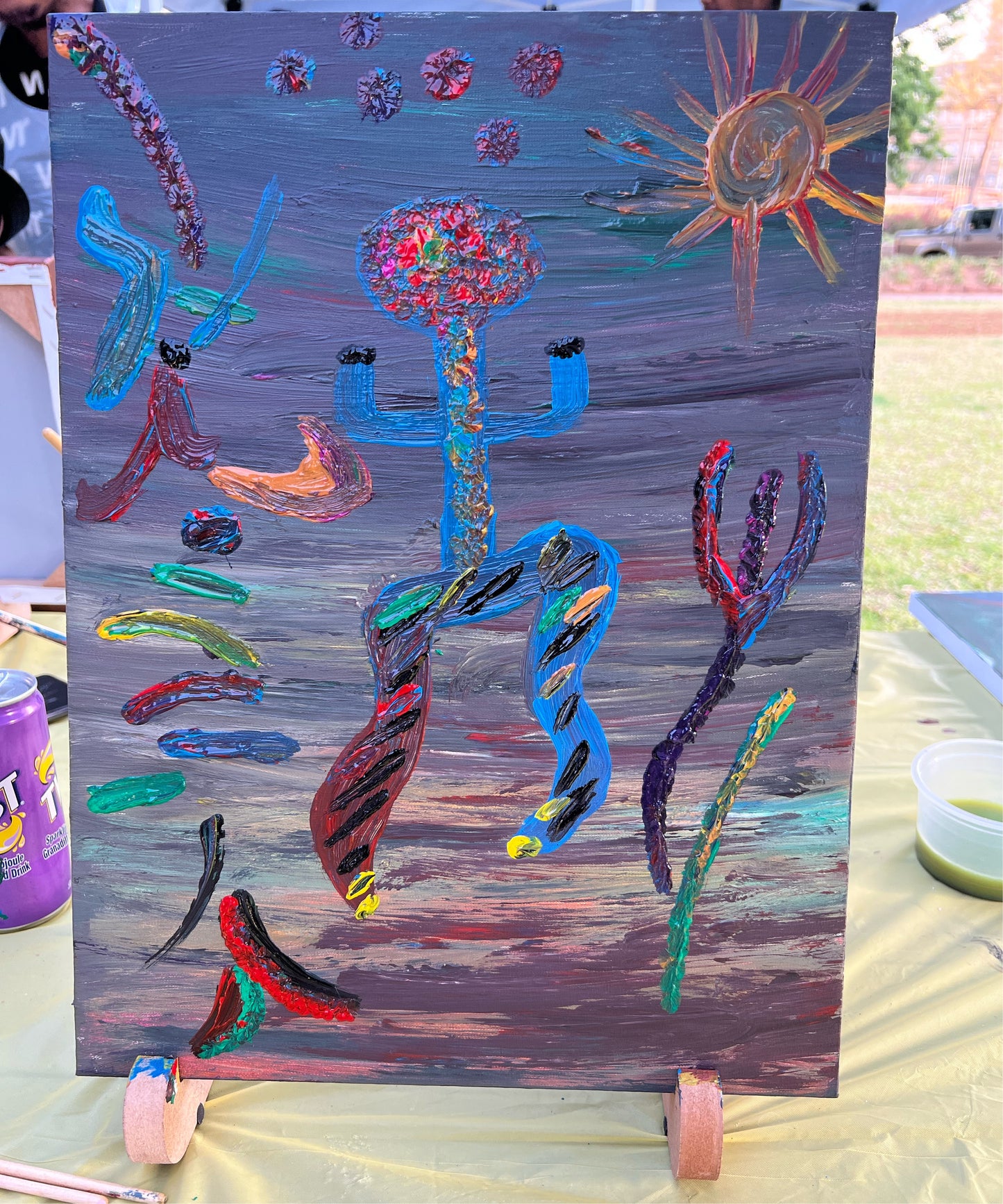 Custom Made Painting, Acrylic Artwork, 2 Piece Canvas